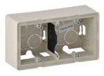 Legrand 754202 Aufputz Gehäuse 2-fach Valena Life mandelweiß