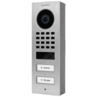DoorBird IP Video Türstation D1102V Aufputz mit 2 Ruftasten, inkl. Aufputzgehäuse, Edelstahl V2A