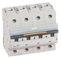 Legrand 409850 DX3 LS-Schalter D 40A 4-polig 25kA 400VAC 6TE