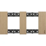 BTicino KA4802M2LM LivingNow Abdeck- rahmen 2x2-modulig in Farbausführung Eiche