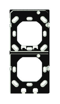 Theben Montageplatte 2-fach iON BK Zur Montage von zwei Tastsensoren schwarz 9070855