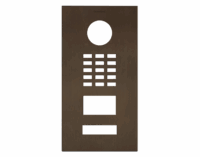 DoorBird D2101V Frontblende – Echte Baubronze