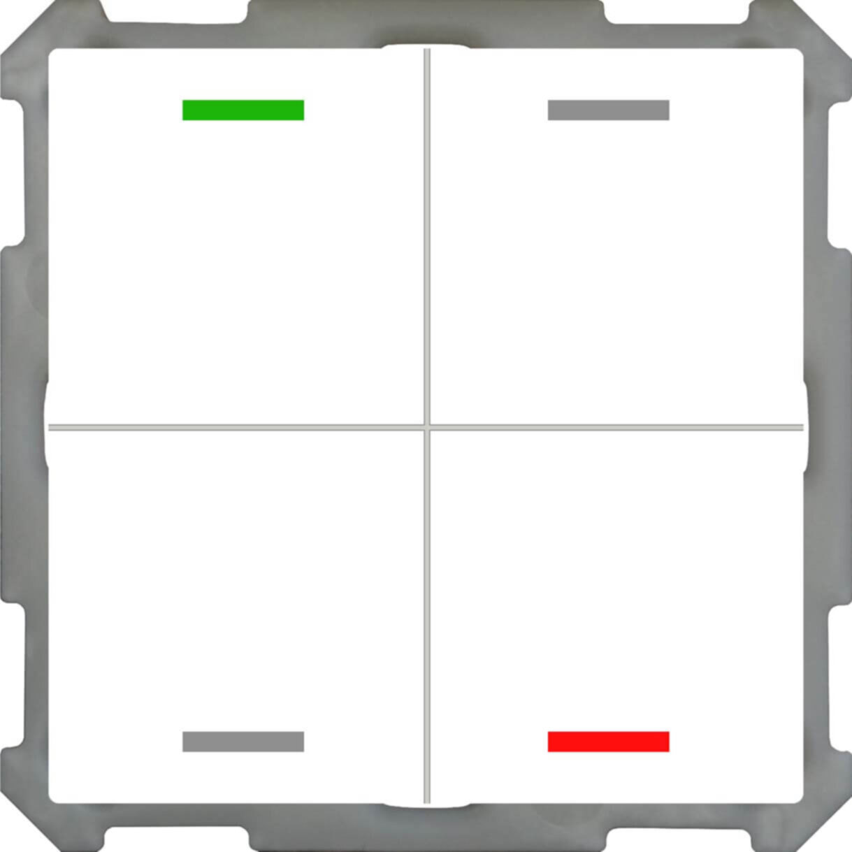 MDT MDT technologies Taster Light 63 4-fach RGBW, Studiows, glä BE-TAL63T4.01