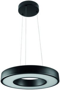 SG LEUCHTEN LED-Pendelleuchte 1LED 3000K CIRCULUS 214006 1345lm Konverter schwarz sym IP20