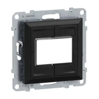 Legrand 765346 SEANO 4-fach Elektroniktaster 0  24V in der Farbausführung schwarz