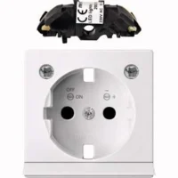 Merten Zentralplatte polar weiß f.Steckdose LED MEG2334-0419
