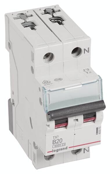Legrand 403373 TX3 LS-Schalter B 20A 1-polig+N 6kA 230VAC 2TE