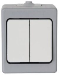 Kopp 563548001 AP-Serienschalter Standard grau/lichtgrau
