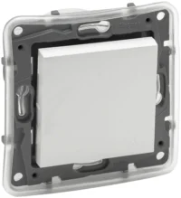 Legrand 864134 Taster Wechselkontakt IP44 Niloe Step ultraweiß