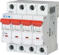 Eaton (Installation) Leitungsschutzschalter 10 A, 4-polig, Steckklemme B PXL-B10/4