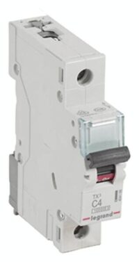 Legrand 404166 TX3 LS-Schalter C 4A 1-polig 10kA 230/400VAC 1TE