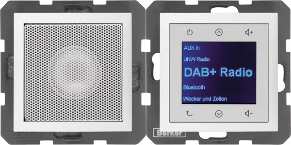 Berker Berker Radio mit Lautspr. DAB+ S. 1/B.x Polarweiß matt 29809909