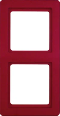 Berker Rahmen rot, samt 2-fach 10126062