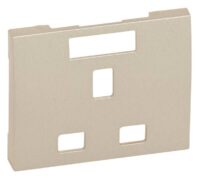 Legrand 771496 Steckdose britischer Standard Berührungsschutz Galea titanium