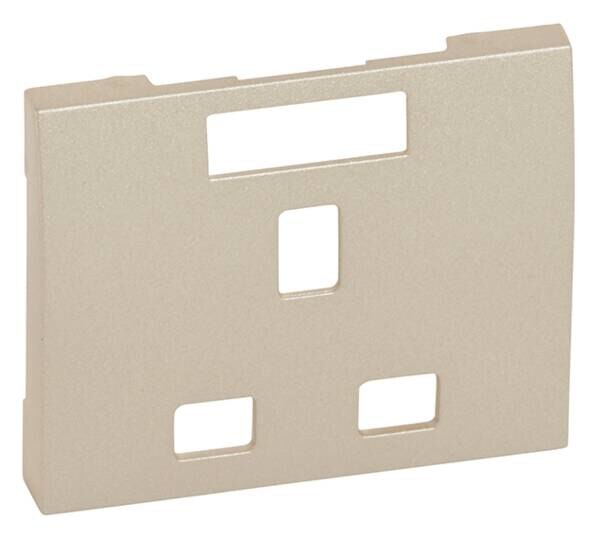 Legrand Legrand 771496 Steckdose britischer Standard Berührungsschutz Galea titanium