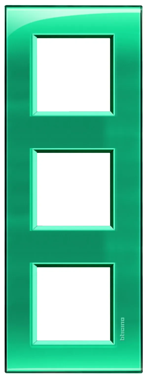 BTicino LNA4802M3VD LivingLight Abdeckrahmen 3-fach 2+2+2M Grün