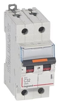 Legrand 409771 DX3 LS-Schalter C 32A 2-polig 25kA 400VAC 2TE