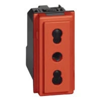 BTicino KR4180 LivingNow 1M ital. Steckdose 16A in der Farbausführung Rot