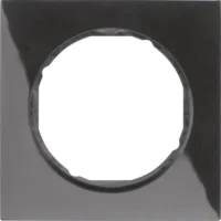 Berker Rahmen schwarz/glänzend 1-fach, rund 10112245