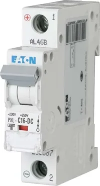 Eaton (Installation) Leitungsschutzschalter 16A,1-polig, Steckklemme C, DC PXL-C16-DC
