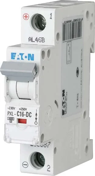 Eaton (Installation) Leitungsschutzschalter 16A,1-polig, Steckklemme C, DC PXL-C16-DC