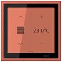Jung LC 459 D1 S236 KNX Raumcontroller LS TOUCH Serie LS terre sienne brique
