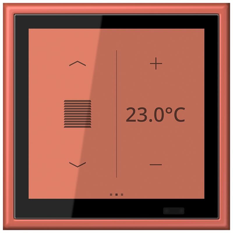 Jung Jung LC 459 D1 S236 KNX Raumcontroller LS TOUCH Serie LS terre sienne brique