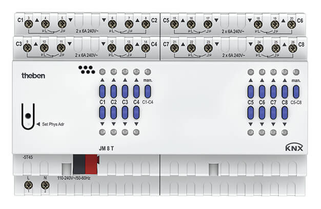 Theben Theben Jalousieaktor FIX2 Modul JM 8 T KNX