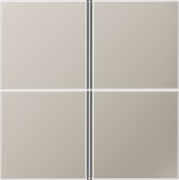 Jung ES2404TSA Tastensatz 4fach kpl LS/FD-design Edelstahl