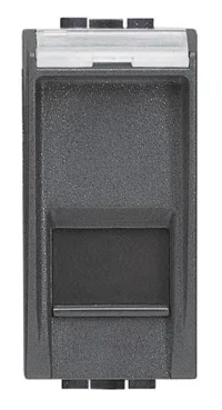 BTicino L4279C6S LivingLight Datendose RJ45 geschaltet Kategorie6 STP werkz. Anthrazit