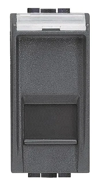 Legrand BTicino L4279C6S LivingLight Datendose RJ45 geschaltet Kategorie6 STP werkz. Anthrazit