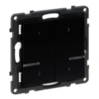Legrand 765835 Seano with Netatmo Szenentaster 4-fach Schwarz