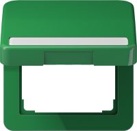 Jung CD590BFNAKLGN Klappdeckel Schriftfeld bruchsicher grün