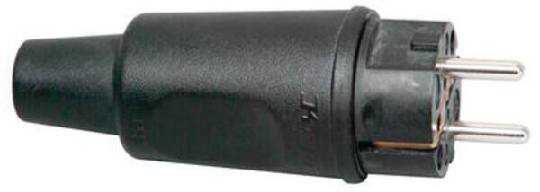 Kopp Kopp 179016059 Vollgummischutzkontakt- stecker IP44 3x2,5qmm 16A 250V schwarz