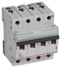 Legrand 404143 TX3 LS-Schalter B 32A 3-polig+N 10kA 400VAC 4TE