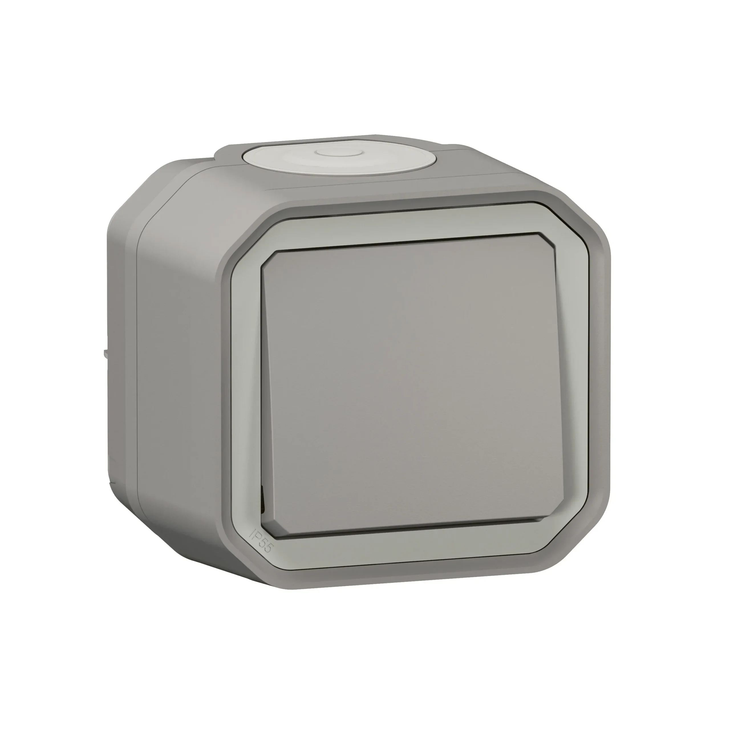 Legrand Legrand 069711L Plexo New FRAP Wechselschalter 10 AX Steckklemme IK08 Grau