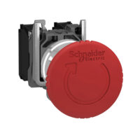 Schneider XB4BS8444 Pilzdrucktaster 2Ö 40mm rot NOT-AUS Drehentr. D22 Metall