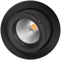 SG LEUCHTEN LED-Einbaustrahler 9W Konverter JUNISTAR 903203 1LED schwarz 2700K weiß 640lm