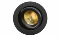 SG LEUCHTEN LED-Einbaustrahler 7W Konverter Junistar Lux 902245 1LED schwarz 2700K weiß schwarz