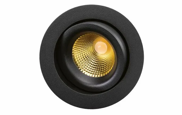 SG Leuchten SG LEUCHTEN LED-Einbaustrahler 7W Konverter Junistar Lux 902245 1LED schwarz 2700K weiß schwarz