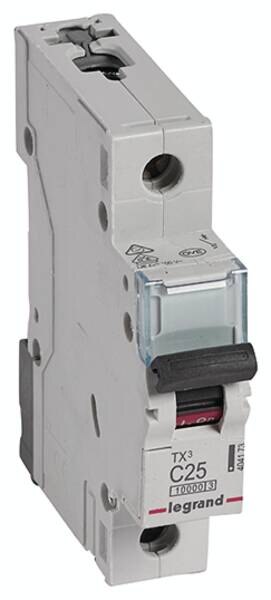 Legrand Legrand 404173 TX3 LS-Schalter C 25A 1-polig 10kA 230/400VAC 1TE