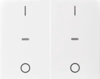 Berker Abdeckung Tastsensor-Modul 2-fach polarweiß 80962379