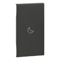 BTicino KG01MH2BED LivingNow 2M Tasten- abdeckung für MyHome mit Symbol Nacht Black