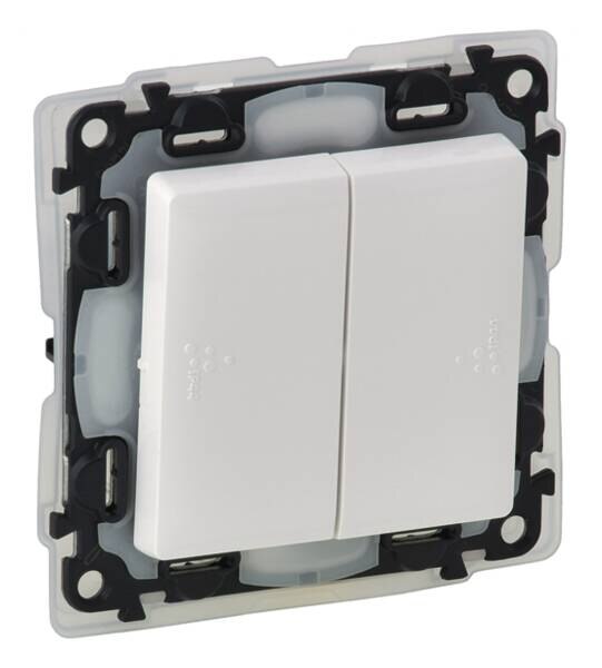Legrand Legrand 752158 Doppelwechselschalter (SL) IP44 Valena Life ultraweiß