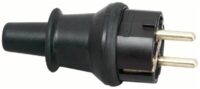 Kopp 173016053 Gummistecker m.2Schutzkontaktsysteme schwarz