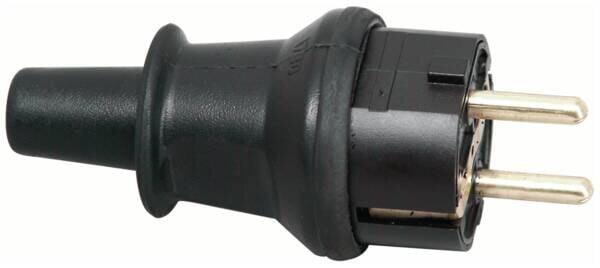 Kopp Kopp 173016053 Gummistecker m.2Schutzkontaktsysteme schwarz
