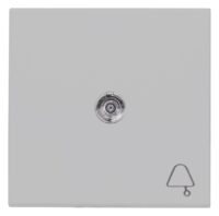 Kopp 490455007 HK07-Flächenwippe mit Linse und Symbol "Glocke" Farbe:grau matt