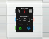 Bild vom Produkt: MDT Technologies Glastaster II Smart mit Temperatursensor und Farbdisplay, weiß, BE-GT2TW.02