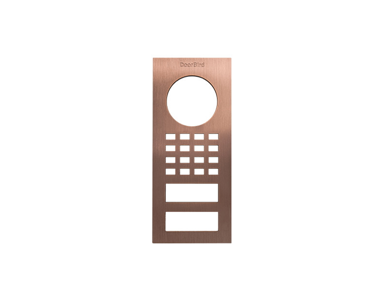 DoorBird D1101V Aufputz Frontblende – Bronze-Optik (PVD)