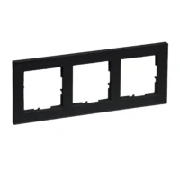 Legrand 765383 SEANO+3-fach Rahmen in der Farbausführung Schwarz lackiert